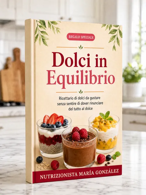 Copertina del ricettario Dolci in Equilibrio